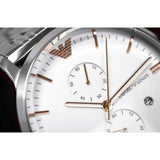 Buy Shop Emporio Armani Chonograph SIlver Dial Silver Steel Strap Watch For Men - AR1933 USA Online