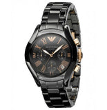 Buy Shop Emporio Armani Chronograph Black Ceramic Stainless Steel Dial Watch For Women - AR1411 USA Online