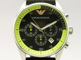 Buy Shop Emporio Armani Chronograph Black Dial Black Rubber Strap Watch For Men - AR5865 USA Online