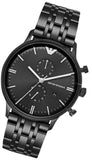 Buy Shop Emporio Armani Chronograph Black Dial Black Steel Strap Watch For Men - AR1934 USA Online