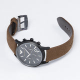 Buy Shop Emporio Armani Chronograph Black Dial Brown Leather Strap Watch For Men - AR11078 USA Online