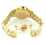 Buy Shop Emporio Armani Chronograph Black Dial Gold Steel Strap Watch For Men - AR5857 USA Online