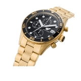 Buy Shop Emporio Armani Chronograph Black Dial Gold Steel Strap Watch For Men - AR5857 USA Online