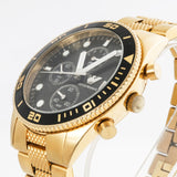 Buy Shop Emporio Armani Chronograph Black Dial Gold Steel Strap Watch For Men - AR5857 USA Online