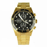 Buy Shop Emporio Armani Chronograph Black Dial Gold Steel Strap Watch For Men - AR5857 USA Online