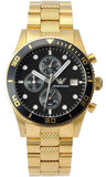 Buy Shop Emporio Armani Chronograph Black Dial Gold Steel Strap Watch For Men - AR5857 USA Online