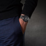 Buy Shop Emporio Armani Chronograph Black Dial Silver Mesh Bracelet Watch For Men - AR11104 USA Online