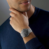 Buy Shop Emporio Armani Chronograph Black Dial Silver Mesh Bracelet Watch For Men - AR11104 USA Online