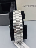Buy Shop Emporio Armani Chronograph Black Dial Silver Stainless Steel Watch For Men - AR5855 USA Online