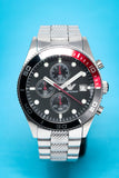 Buy Shop Emporio Armani Chronograph Black Dial Silver Stainless Steel Watch For Men - AR5855 USA Online