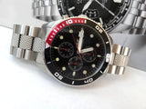 Buy Shop Emporio Armani Chronograph Black Dial Silver Stainless Steel Watch For Men - AR5855 USA Online