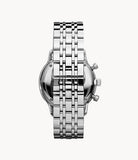 Buy Shop Emporio Armani Chronograph Black Dial Silver Steel Strap Watch For Men - AR0389 USA Online
