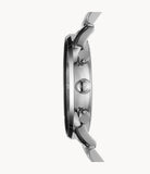 Buy Shop Emporio Armani Chronograph Black Dial Silver Steel Strap Watch For Men - AR0389 USA Online
