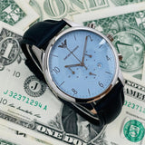Buy Shop Emporio Armani Chronograph Blue Dial Blue Leather Strap Watch For Men - AR1889 USA Online