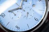 Buy Shop Emporio Armani Chronograph Blue Dial Blue Leather Strap Watch For Men - AR1889 USA Online