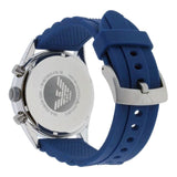 Buy Shop Emporio Armani Chronograph Blue Dial Blue Rubber Strap Watch For Men - AR5864 USA Online