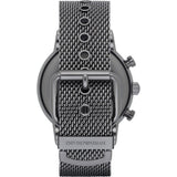 Buy Shop Emporio Armani Chronograph Blue Dial Gun Metallic Mesh Bracelet Watch For Men - AR1979 USA Online