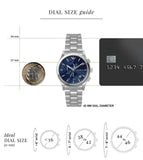 Buy Shop Emporio Armani Chronograph Blue Dial Silver Steel Strap Watch For Men - AR11528 USA Online
