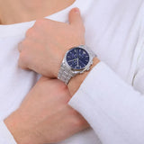 Buy Shop Emporio Armani Chronograph Blue Dial Silver Steel Strap Watch For Men - AR11528 USA Online