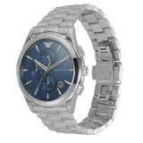 Buy Shop Emporio Armani Chronograph Blue Dial Silver Steel Strap Watch For Men - AR11528 USA Online