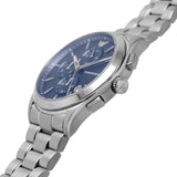 Buy Shop Emporio Armani Chronograph Blue Dial Silver Steel Strap Watch For Men - AR11528 USA Online