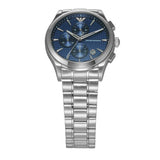 Buy Shop Emporio Armani Chronograph Blue Dial Silver Steel Strap Watch For Men - AR11528 USA Online