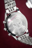 Buy Shop Emporio Armani Chronograph Blue Dial Silver Steel Strap Watch For Men - AR1942 USA Online