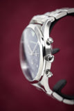Buy Shop Emporio Armani Chronograph Blue Dial Silver Steel Strap Watch For Men - AR1942 USA Online
