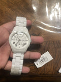 Buy Shop Emporio Armani Chronograph Ceramic White Dial Watch For Women - AR1403 USA Online