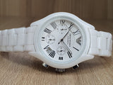 Buy Shop Emporio Armani Chronograph Ceramic White Dial Watch For Women - AR1403 USA Online