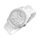 Buy Shop Emporio Armani Chronograph Ceramic White Dial Watch For Women - AR1403 USA Online