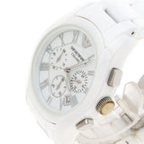 Buy Shop Emporio Armani Chronograph Ceramic White Dial Watch For Women - AR1403 USA Online