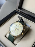 Buy Shop Emporio Armani Chronograph Champagne Dial Green Leather Strap Watch For Men - AR1722 USA Online