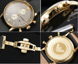 Buy Shop Emporio Armani Chronograph Champagne Dial Green Leather Strap Watch For Men - AR1722 USA Online