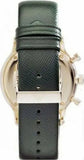 Buy Shop Emporio Armani Chronograph Champagne Dial Green Leather Strap Watch For Men - AR1722 USA Online