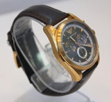 Buy Shop Emporio Armani Chronograph Gray Dial Brown Leather Strap Watch For Men - AR6043 USA Online