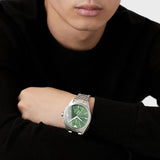 Buy Shop Emporio Armani Chronograph Green Dial Silver Steel Strap Watch For Men - AR11480 USA Online