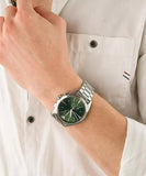 Buy Shop Emporio Armani Chronograph Green Dial Silver Steel Strap Watch For Men - AR11480 USA Online