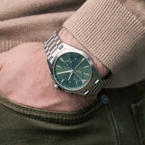 Buy Shop Emporio Armani Chronograph Green Dial Silver Steel Strap Watch For Men - AR11480 USA Online
