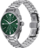 Buy Shop Emporio Armani Chronograph Green Dial Silver Steel Strap Watch For Men - AR11480 USA Online