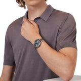 Buy Shop Emporio Armani Chronograph Grey Dial Two Tone Steel Strap Watch For Men - AR11391 USA Online