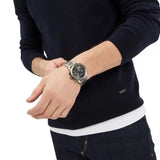 Buy Shop Emporio Armani Chronograph Grey Dial Two Tone Steel Strap Watch For Men - AR11391 USA Online