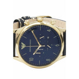 Buy Shop Emporio Armani Chronograph Midnight Blue Dial Blue Leather Strap Watch For Men - AR1862 USA Online