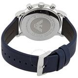Buy Shop Emporio Armani Luigi Chronograph Blue Dial Blue Leather Strap Watch For Men - AR11451 USA Online