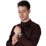Buy Shop Emporio Armani Chronograph Quartz Grey Dial Black Leather Strap Watch For Men - AR11174 USA Online