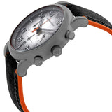 Buy Shop Emporio Armani Chronograph Quartz Grey Dial Black Leather Strap Watch For Men - AR11174 USA Online