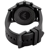 Buy Shop Emporio Armani Chronograph Quartz Silver Dial Black Rubber Strap Watch For Men - AR11048 USA Online