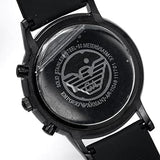 Buy Shop Emporio Armani Chronograph Quartz Silver Dial Black Rubber Strap Watch For Men - AR11048 USA Online