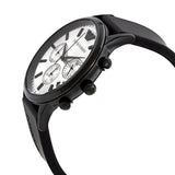 Buy Shop Emporio Armani Chronograph Quartz Silver Dial Black Rubber Strap Watch For Men - AR11048 USA Online