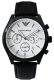 Buy Shop Emporio Armani Chronograph Quartz Silver Dial Black Rubber Strap Watch For Men - AR11048 USA Online